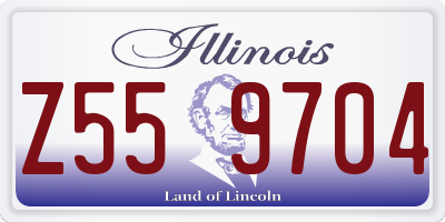 IL license plate Z559704