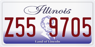 IL license plate Z559705