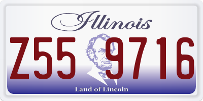 IL license plate Z559716