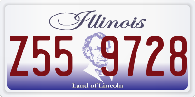 IL license plate Z559728