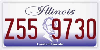 IL license plate Z559730