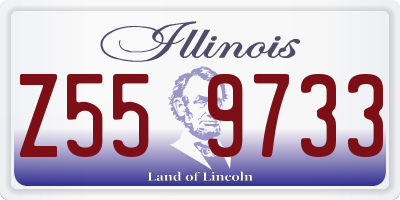 IL license plate Z559733
