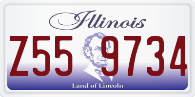IL license plate Z559734