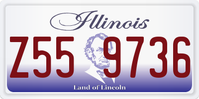 IL license plate Z559736