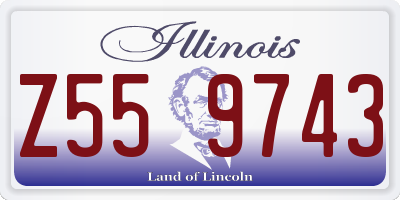 IL license plate Z559743