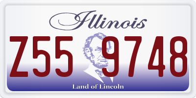 IL license plate Z559748