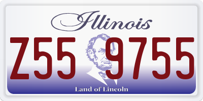 IL license plate Z559755