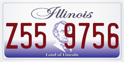 IL license plate Z559756