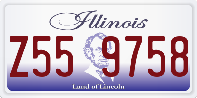 IL license plate Z559758
