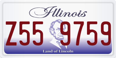 IL license plate Z559759