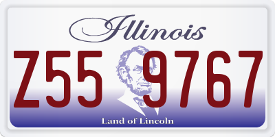 IL license plate Z559767