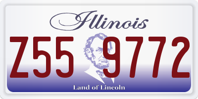 IL license plate Z559772