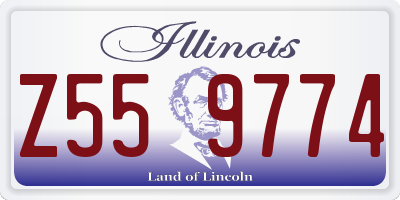 IL license plate Z559774