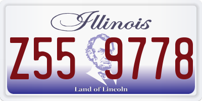 IL license plate Z559778