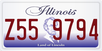 IL license plate Z559794