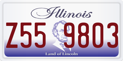 IL license plate Z559803