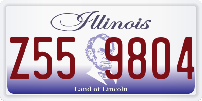 IL license plate Z559804