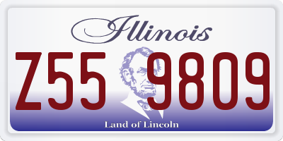 IL license plate Z559809