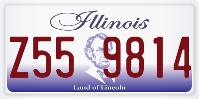IL license plate Z559814