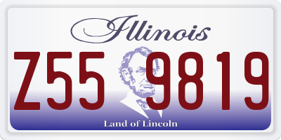 IL license plate Z559819