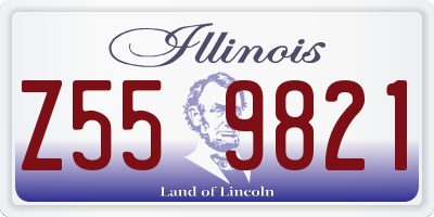 IL license plate Z559821