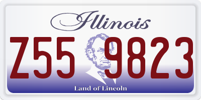 IL license plate Z559823