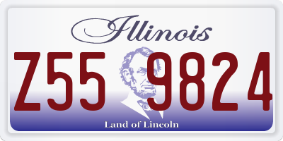 IL license plate Z559824