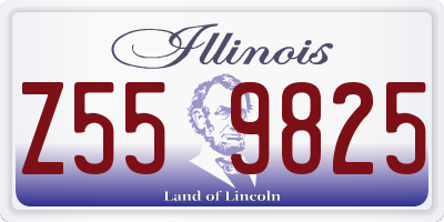 IL license plate Z559825