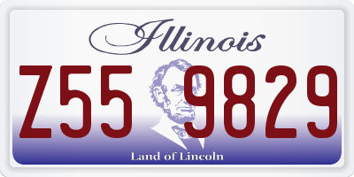 IL license plate Z559829