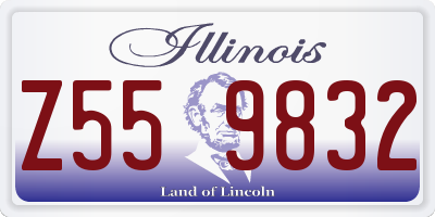 IL license plate Z559832