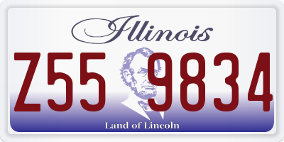 IL license plate Z559834