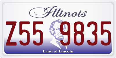 IL license plate Z559835