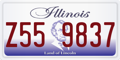 IL license plate Z559837