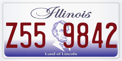 IL license plate Z559842