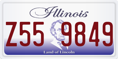IL license plate Z559849