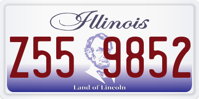IL license plate Z559852