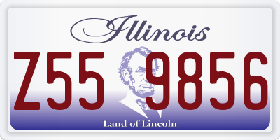 IL license plate Z559856