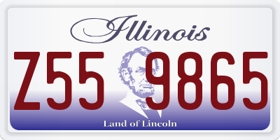 IL license plate Z559865