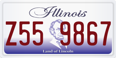 IL license plate Z559867