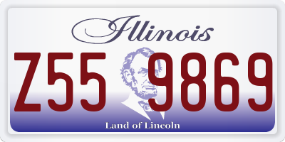 IL license plate Z559869