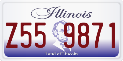 IL license plate Z559871