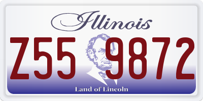 IL license plate Z559872