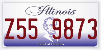 IL license plate Z559873