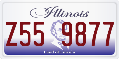 IL license plate Z559877