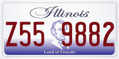 IL license plate Z559882
