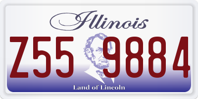 IL license plate Z559884