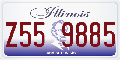 IL license plate Z559885