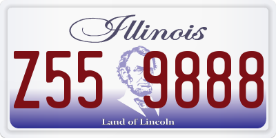 IL license plate Z559888