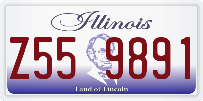 IL license plate Z559891