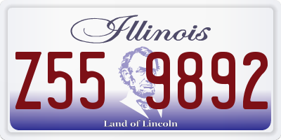 IL license plate Z559892